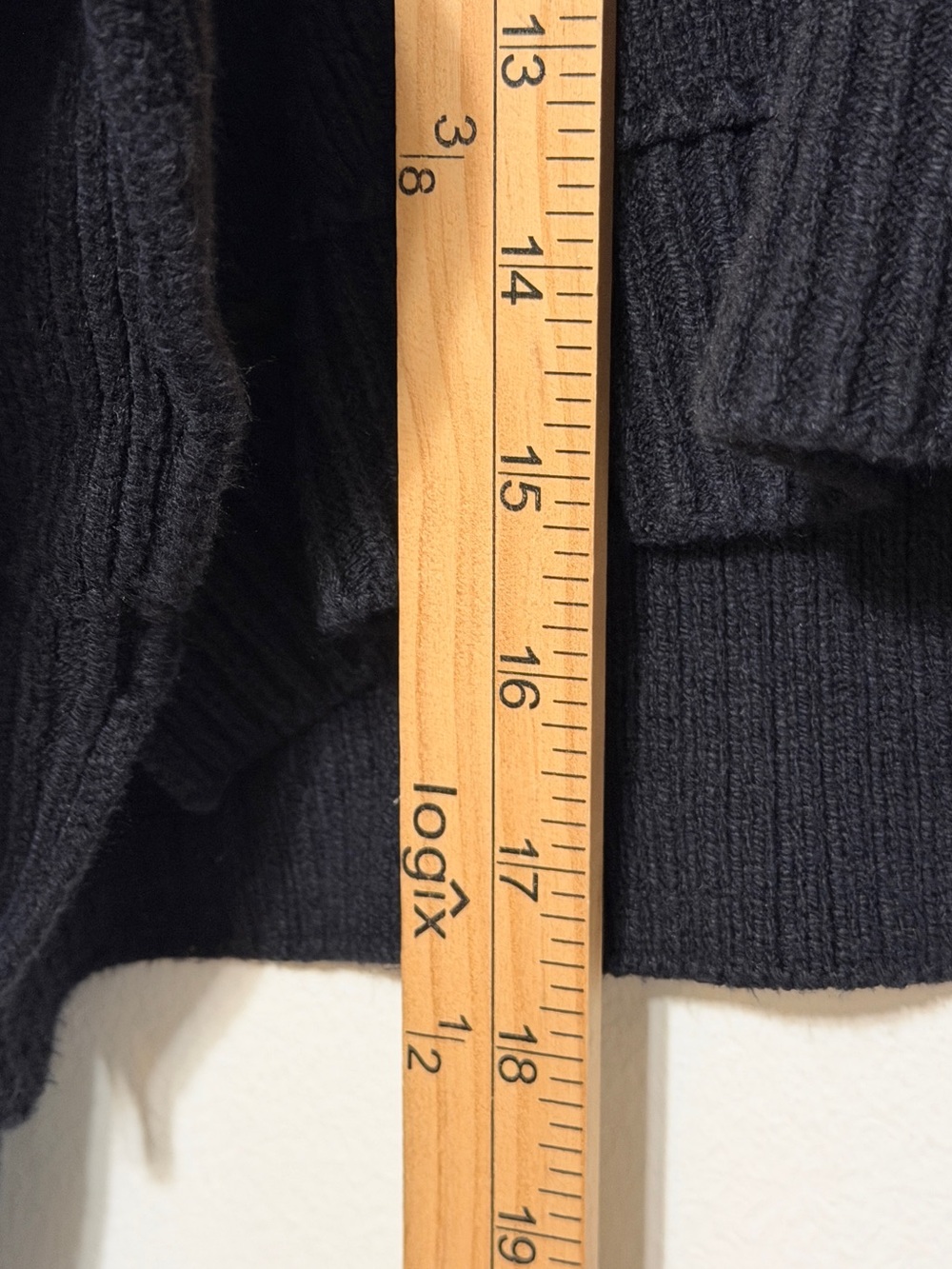 Free People Easy Street Crop Pullover Sweater Size Small Black Oversized Knit - Picture 10 of 10